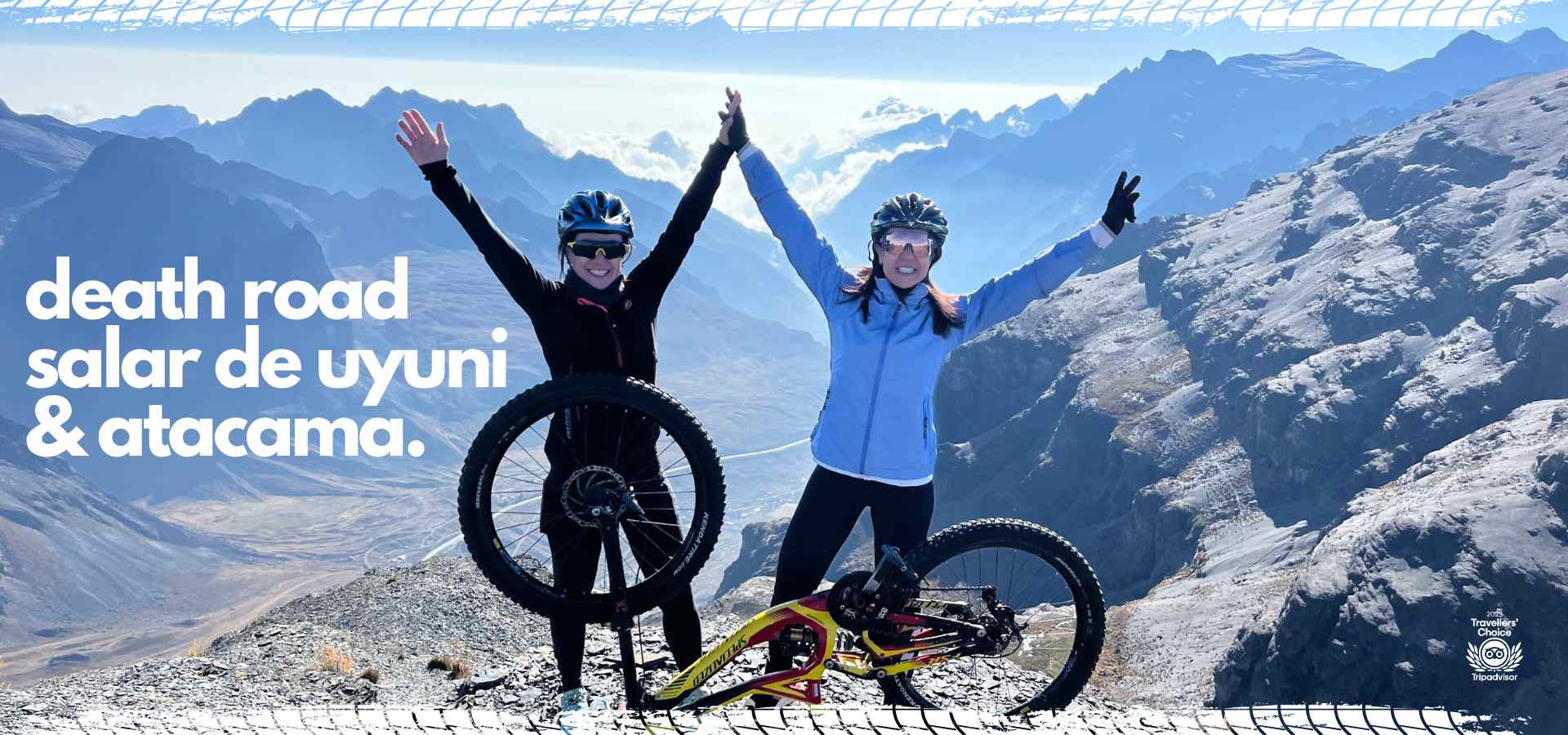 GUIADO >> BOLÍVIA, DEATH ROAD, SALAR DE UYUNI E ATACAMA >> MOUNTAIN BIKE TOUR >> 7 NOITES